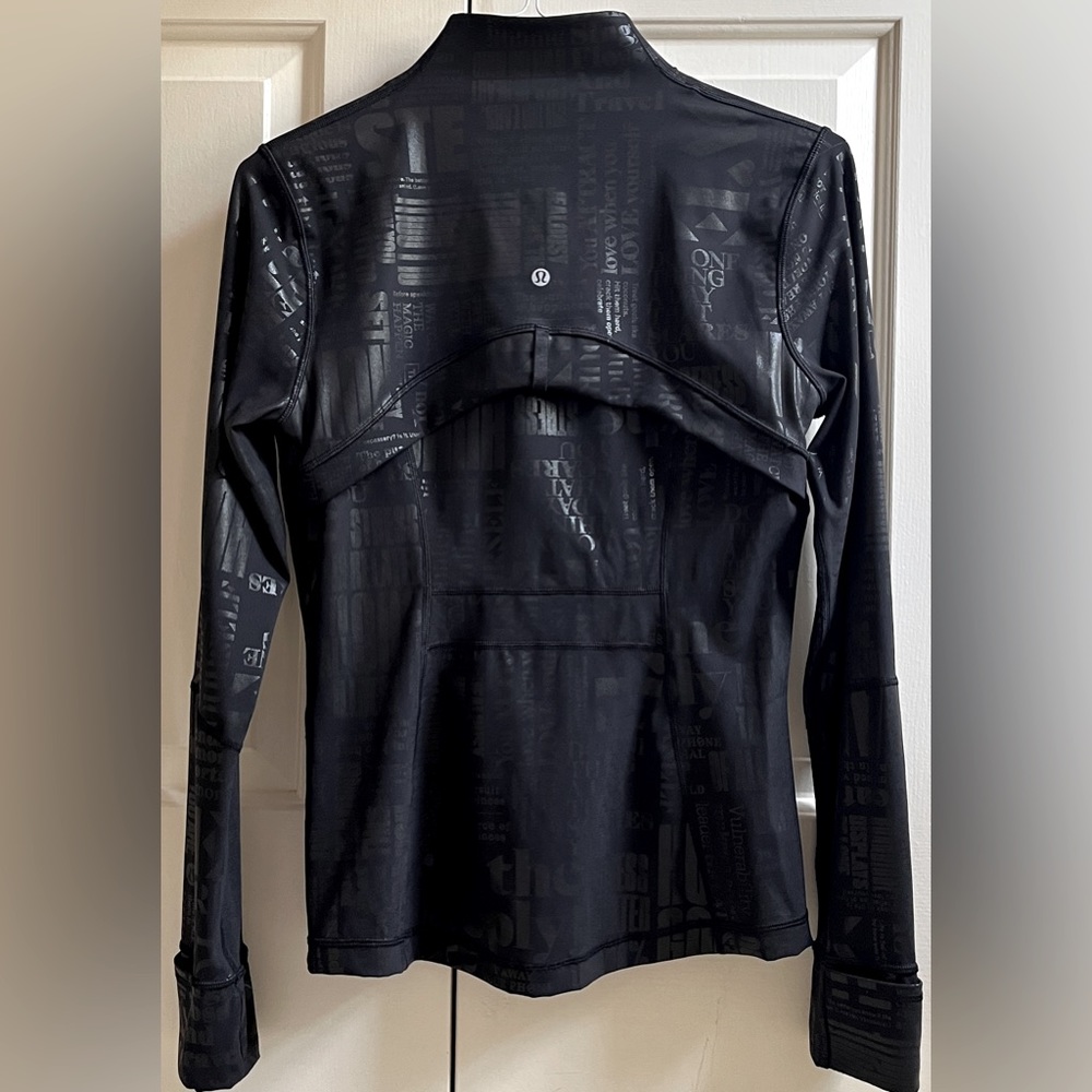 🍒LULULEMON *SPARK FOIL MANIFESTO sz 10 DEFINE Jacket LTD EDITION BLACK LUXTREME - Picture 3 of 10